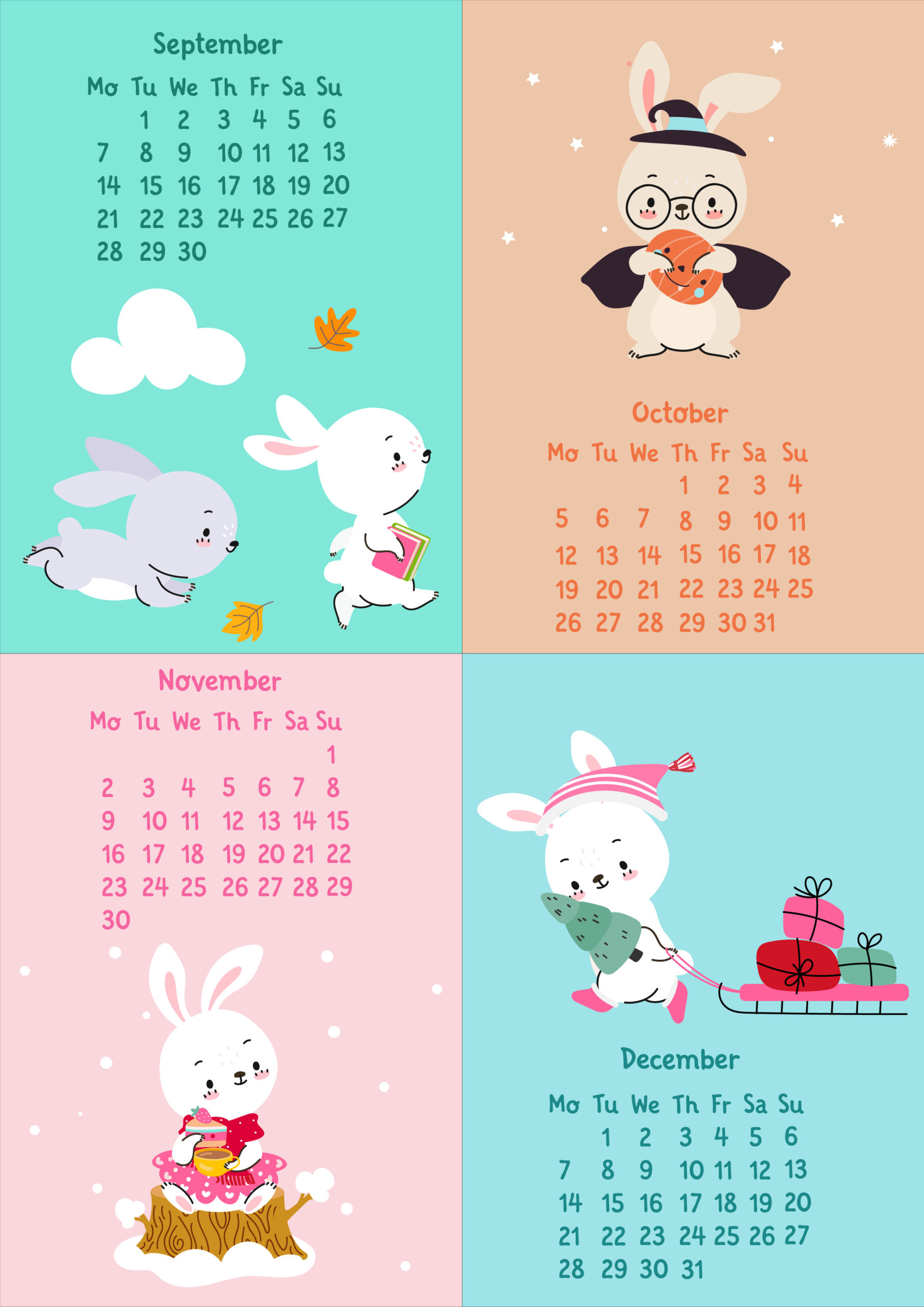 epic graphic designs 2026 vertical desk calendar with cute bunny illustrations, 4x6 inch monthly calendar, wooden easel stand epic graphic designs 2026 vertical desk calendar with cute bunny illustrations, 4x6 inch monthly calendar, wooden easel stand